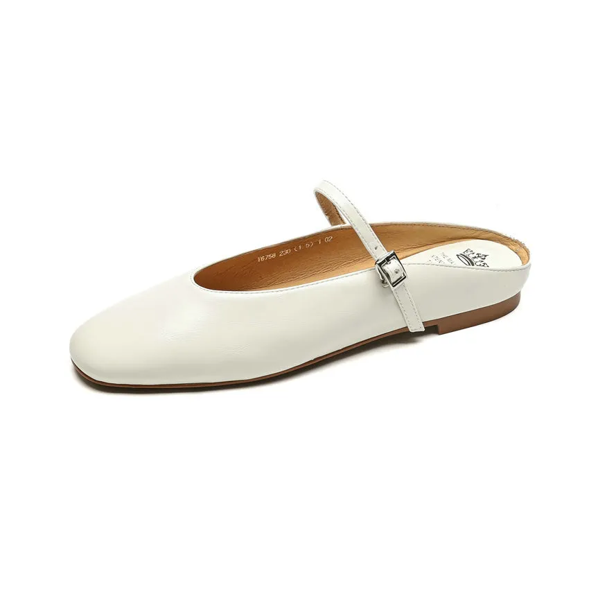 USS Shoes Oriana Women's Leather Summer Flat Mules