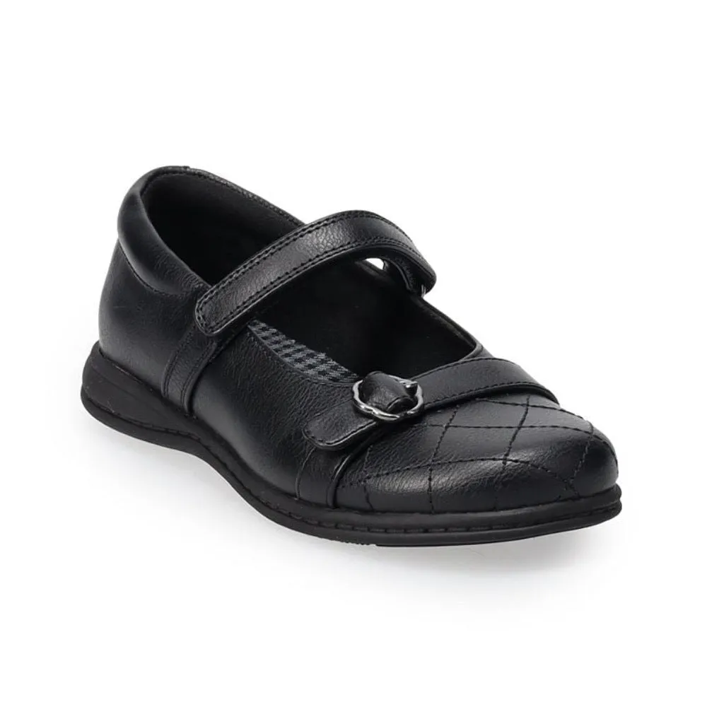 Valencia Imports (Rachel Shoes) Big Girls Bethann Mary Jane w/ Velcro Strap Black