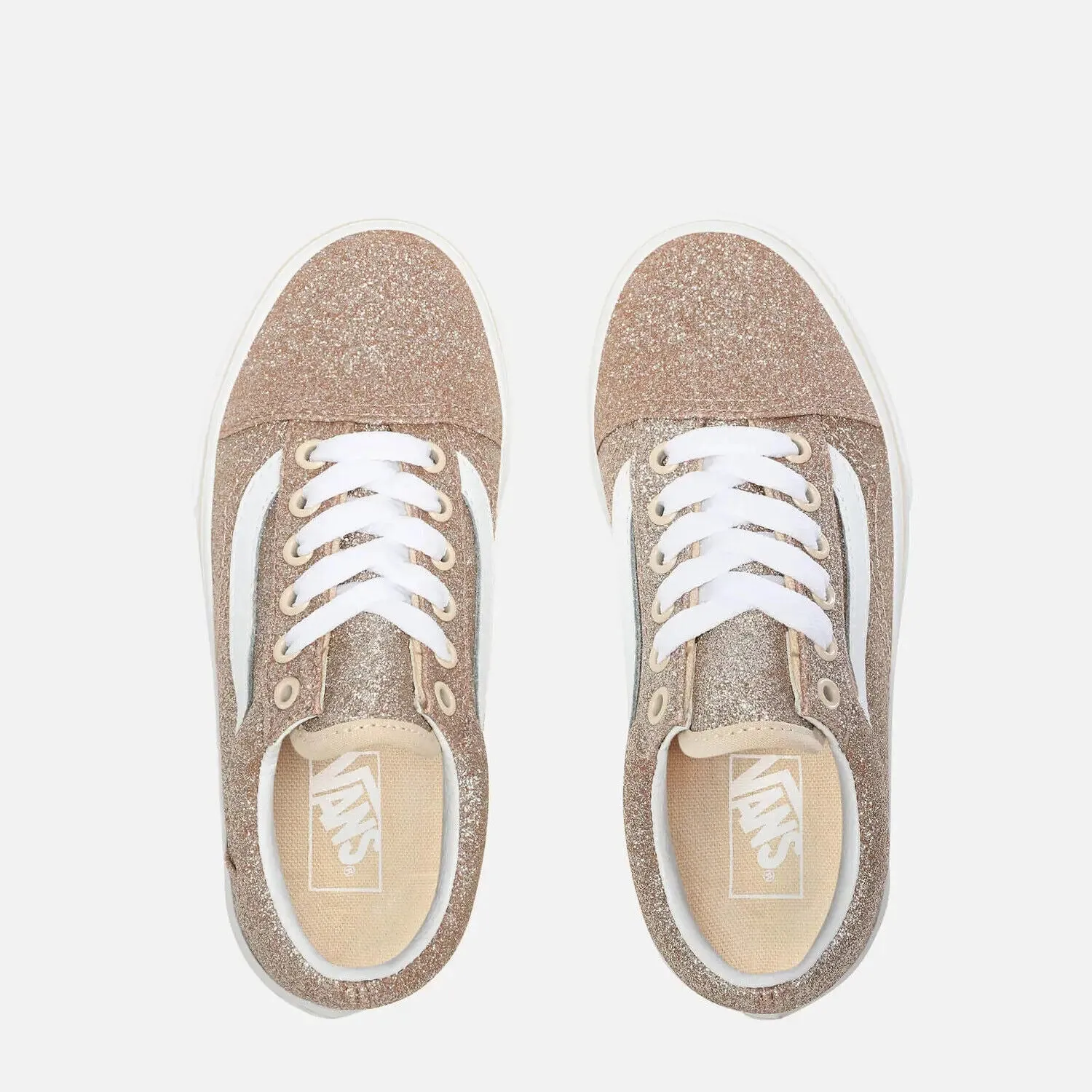 Vans Old Skool VN0A4BUU0GM1 Unisex Kids Brazilian Sand & White Skate Shoes B792