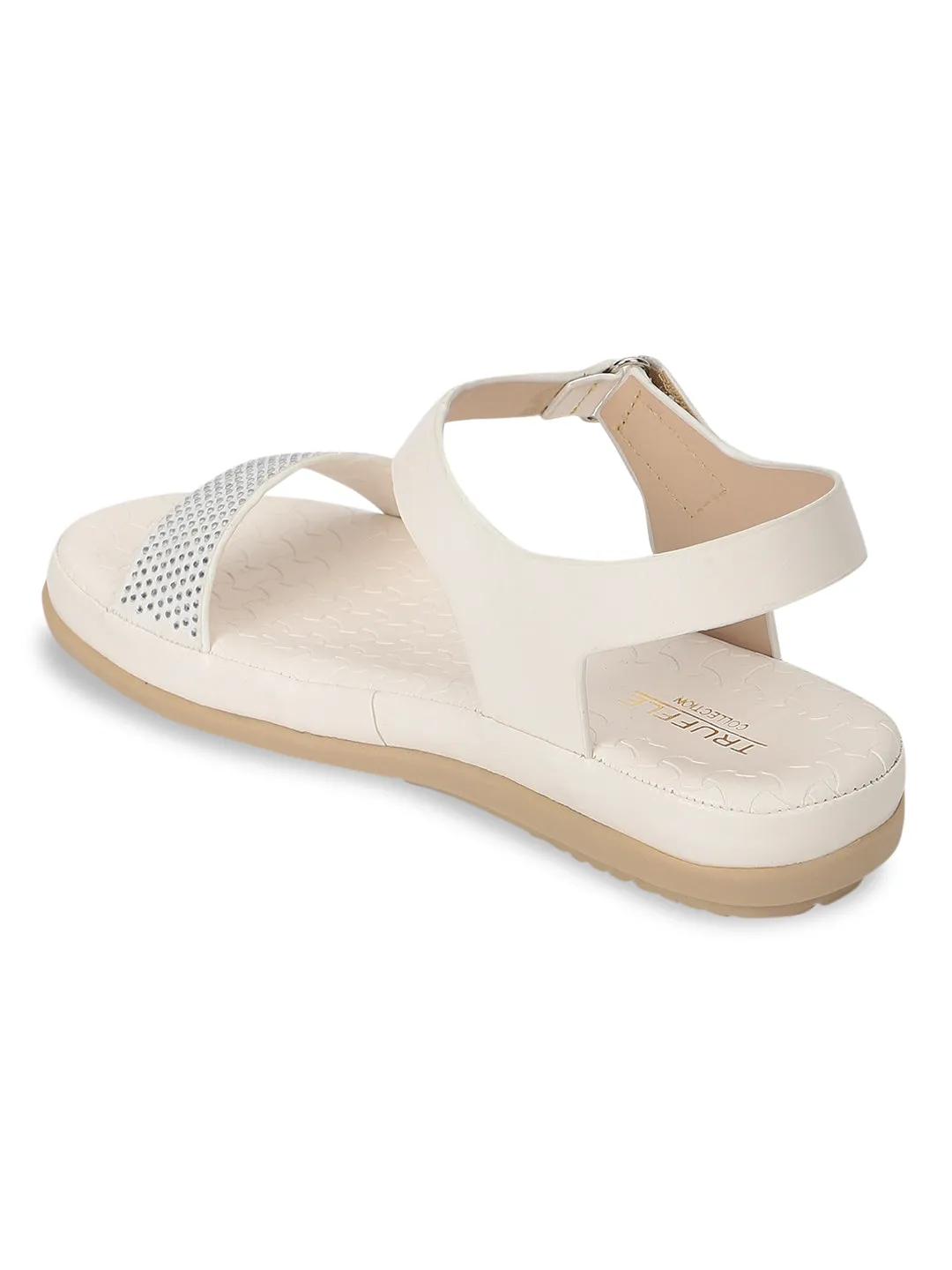 White PU Slip-On Sandal (TC-ST-016-WHT)