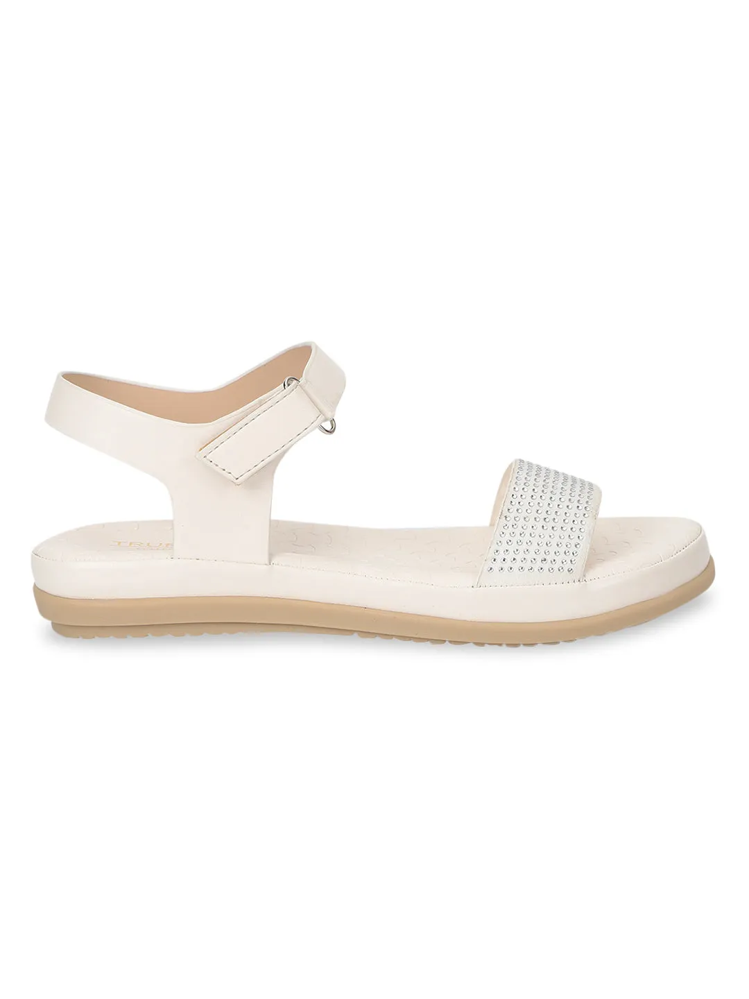 White PU Slip-On Sandal (TC-ST-016-WHT)