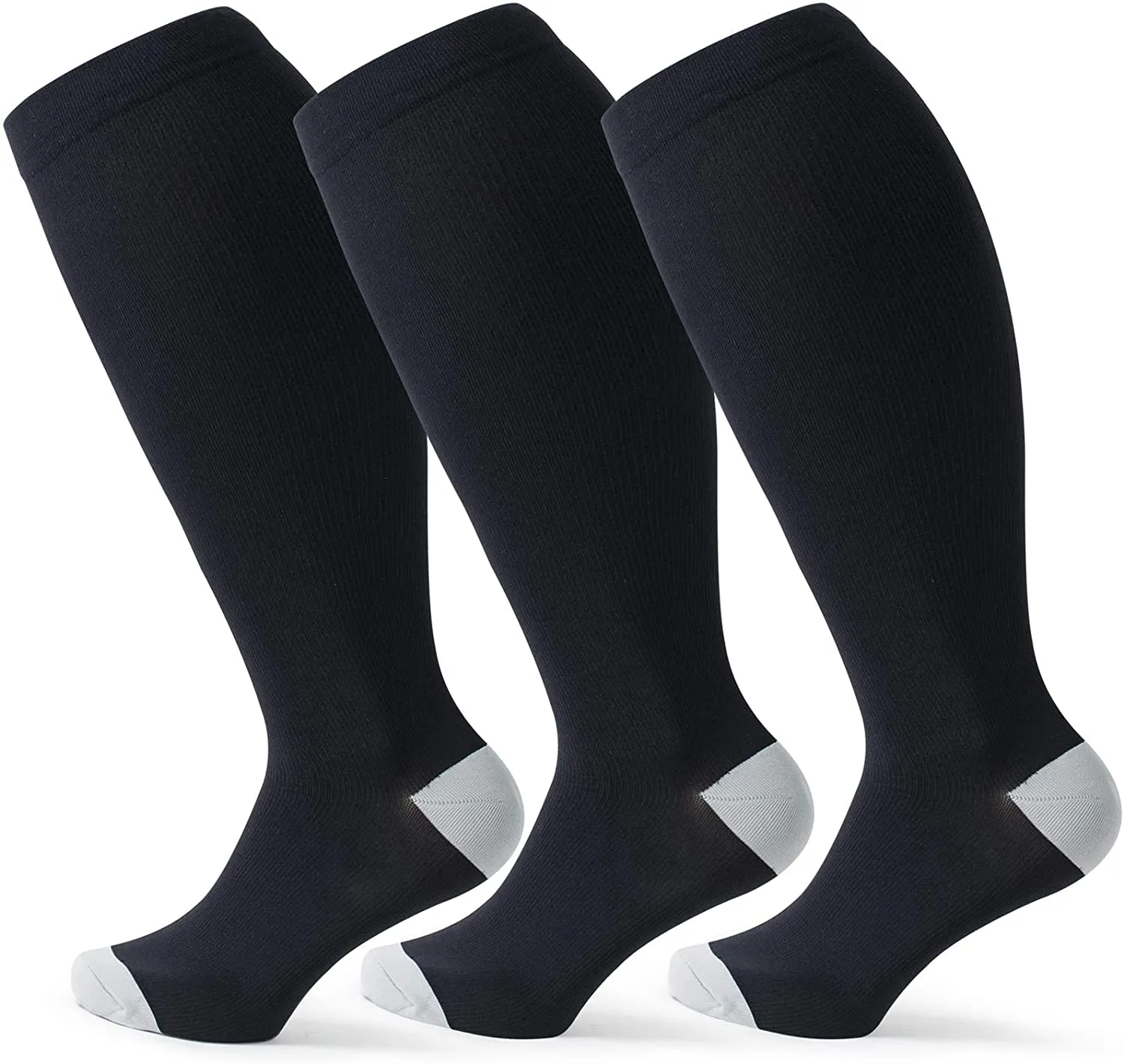 Wide Calf Compression Socks for Women & Men Large Size Circulation 15-20 mmHg