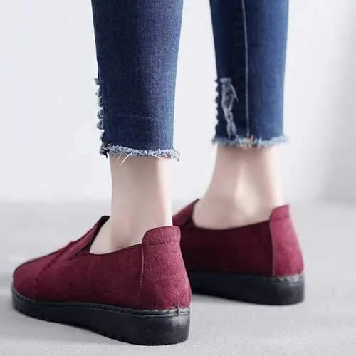 Women Casual Suede Soft Sole Loafers