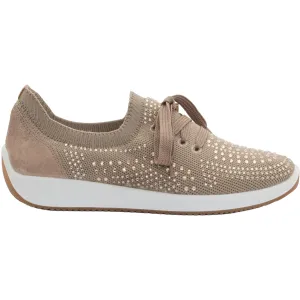 Women's Ara Shoes Lisbon Lace Sand Wovenstretch With Sparkle