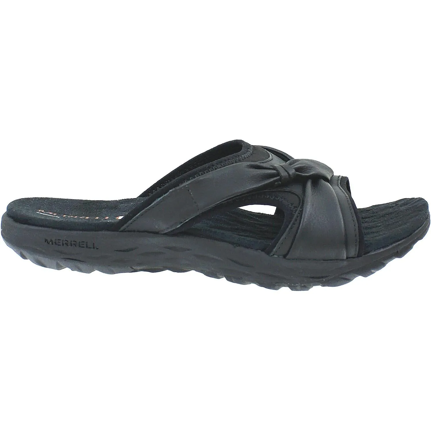 Women's Merrell Vesper Slide Black Leather/Mesh