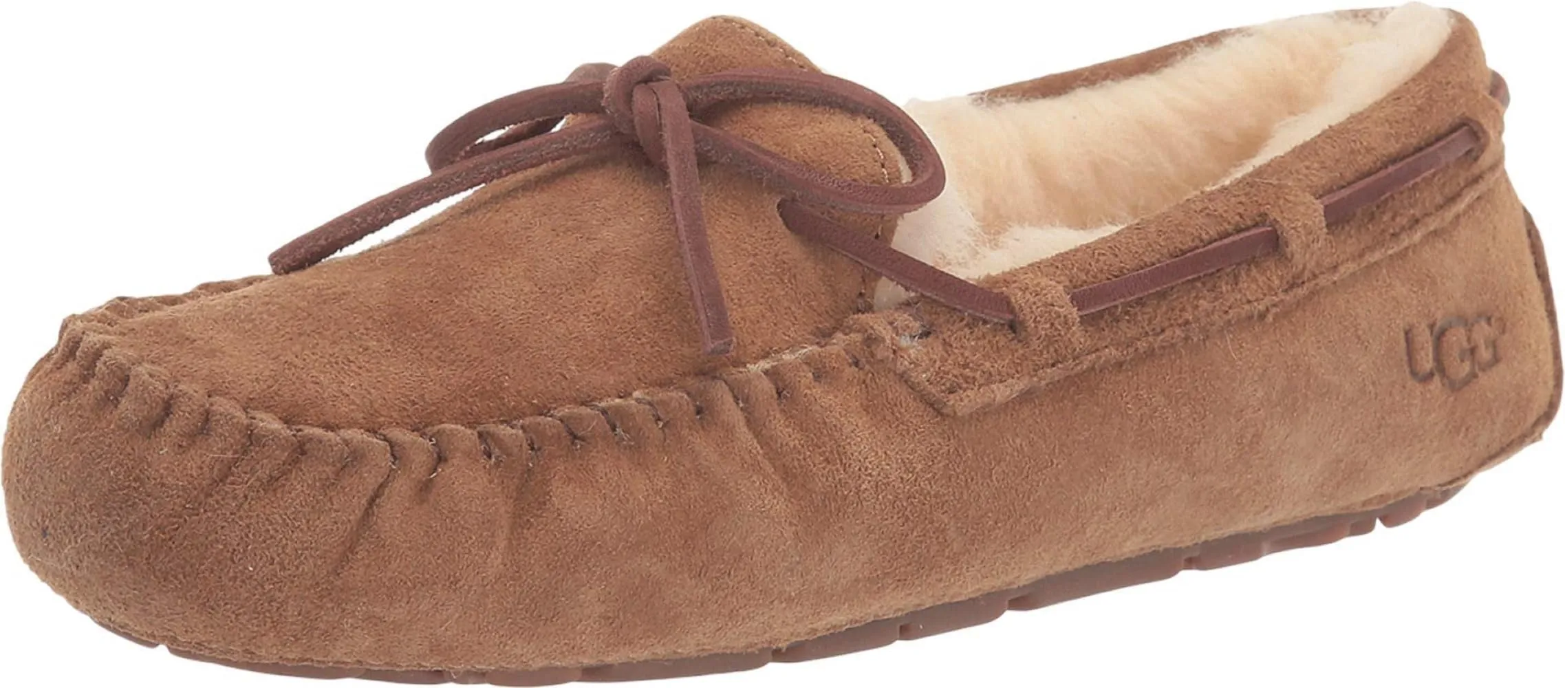 Women's Shoes UGG DAKOTA Suede Indoor/Outdoor Moccasin Slippers 1107949 CHESTNUT