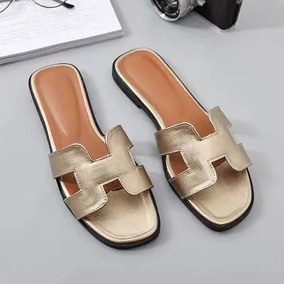 Women's Summer Sandals Beach Flat Ladies Slippers Outdoor Sandals Shoes