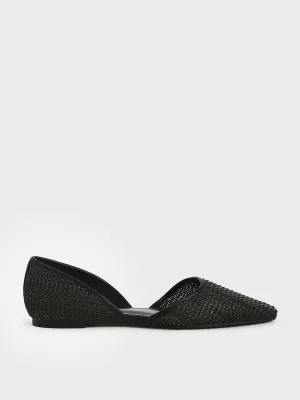 Woven D'Orsay Flats