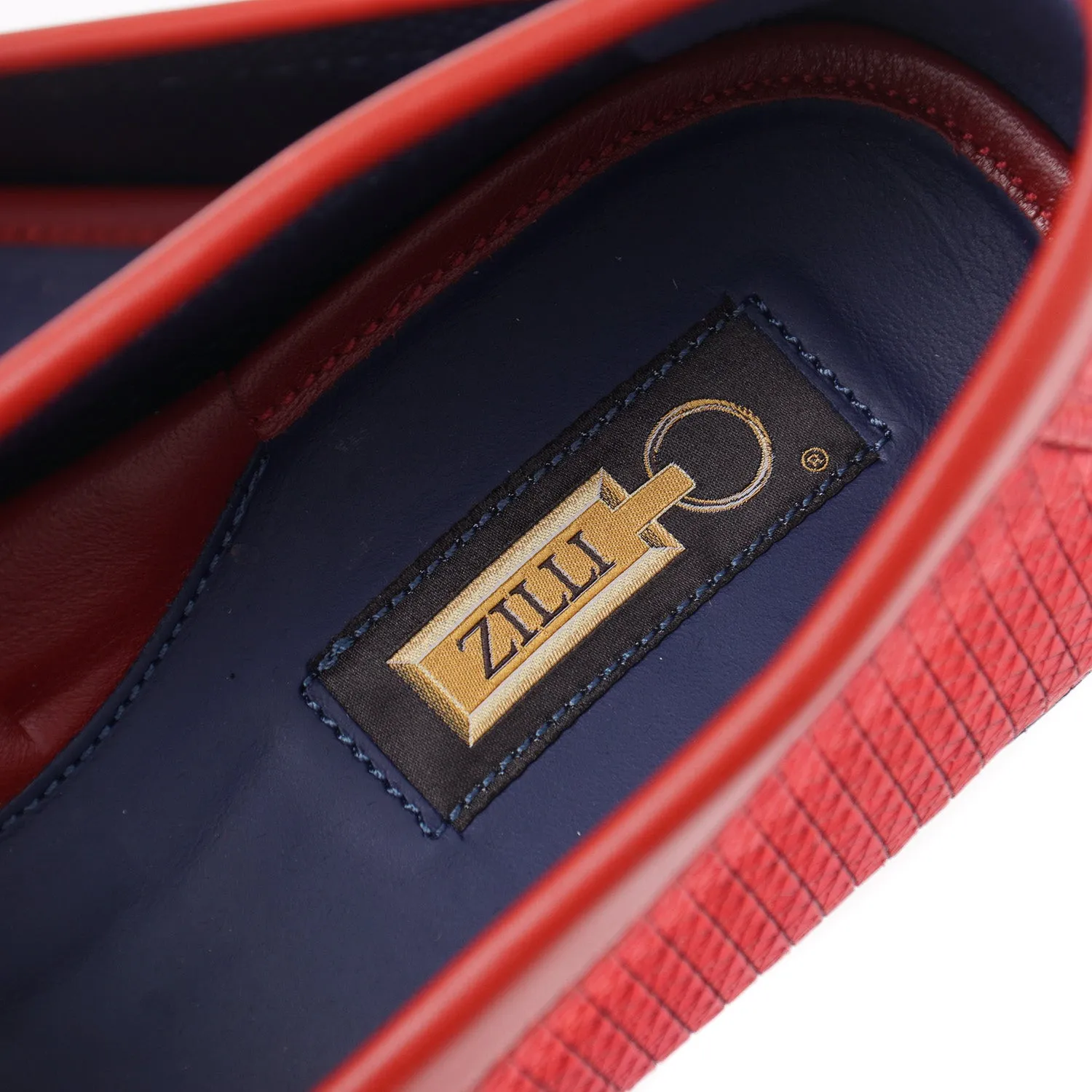 Zilli Patterned Leather Driving Loafers