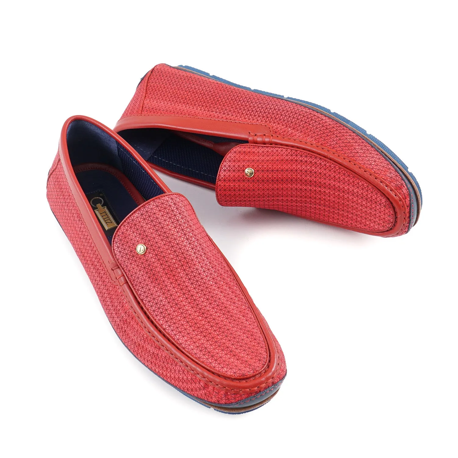 Zilli Patterned Leather Driving Loafers